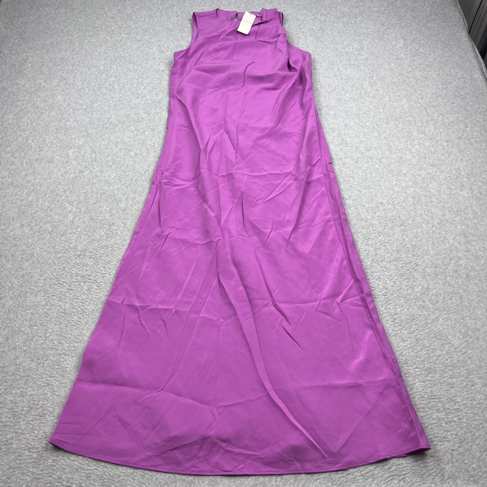 NEW Abercrombie & Fitch Maxi Dress‎ Womens XS Purple High Neck Drape Sleeveless